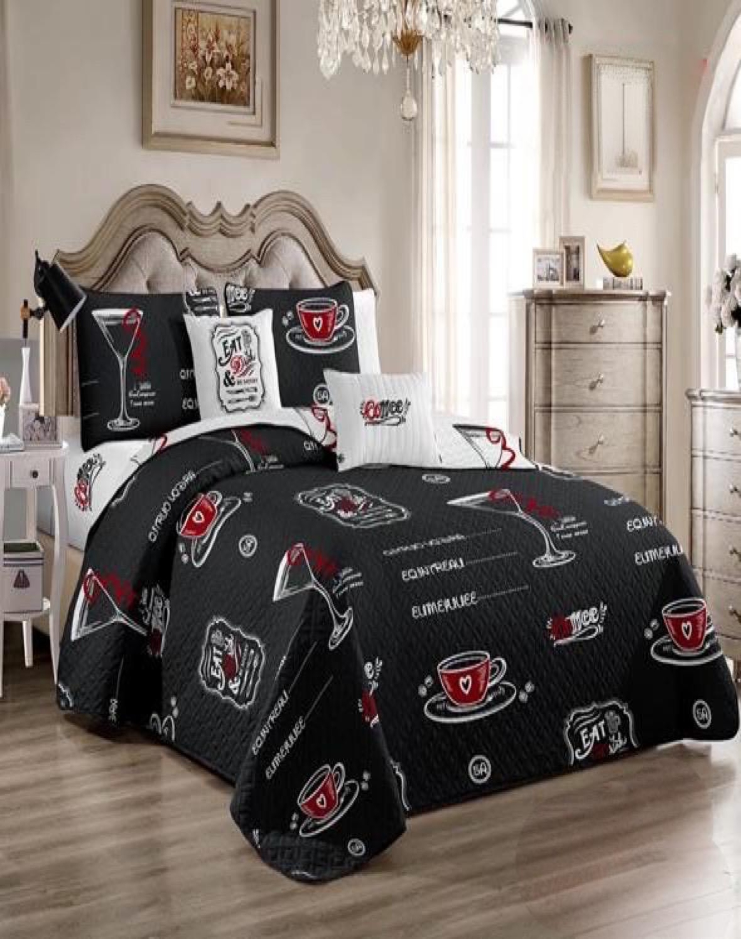 CUBRECAMA MULTICOLOR QUILT 2 PLAZAS+2 FUNDAS VERANO FRESCO 13N38 - 3