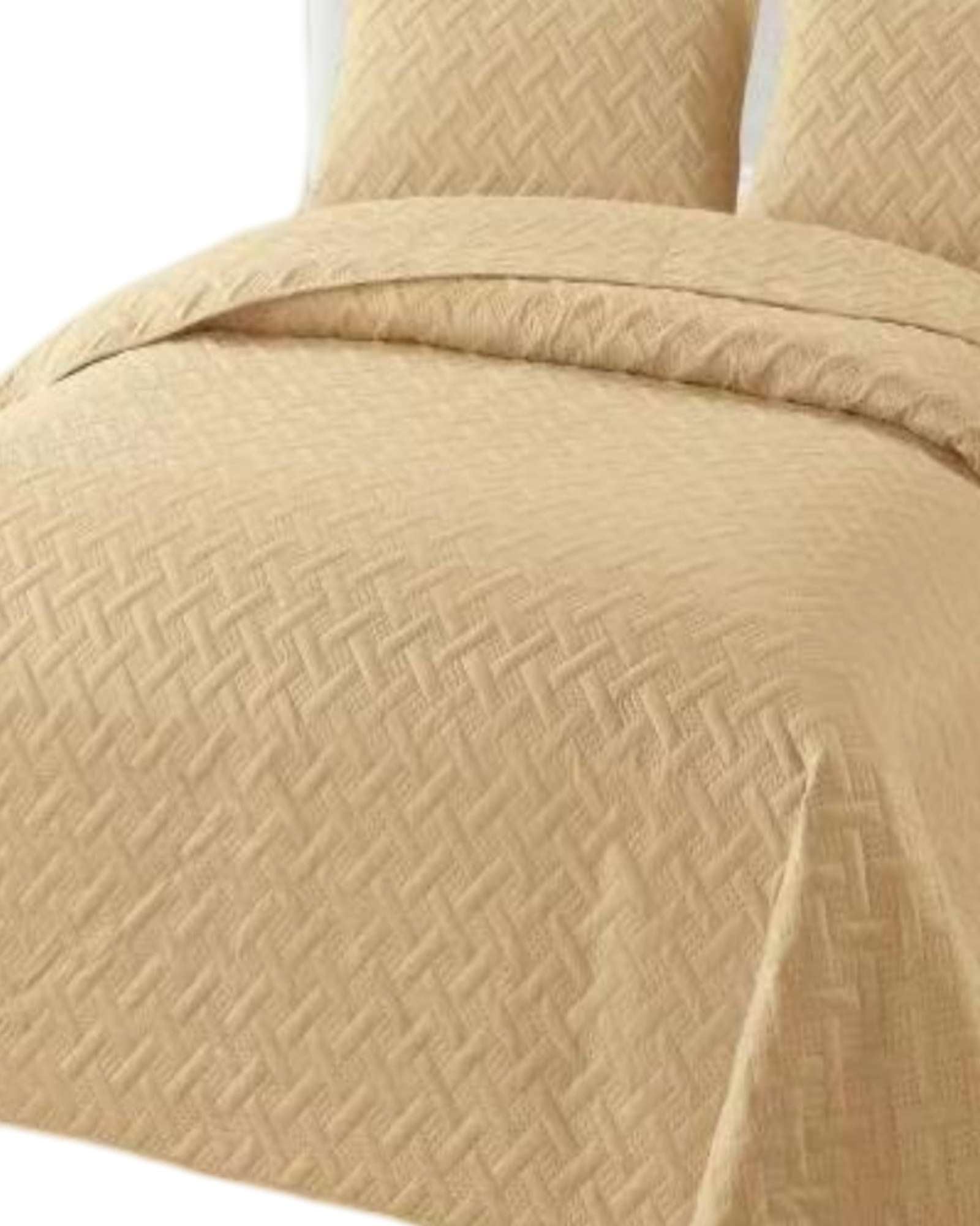 CUBRECAMA COLCHAS QUILT DE VERANO KING BEIGE - 3