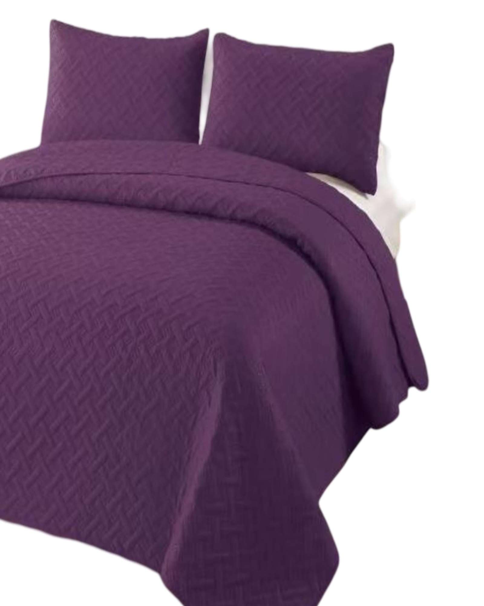 CUBRECAMA COLCHAS QUILT DE VERANO  KING MORADO - 3