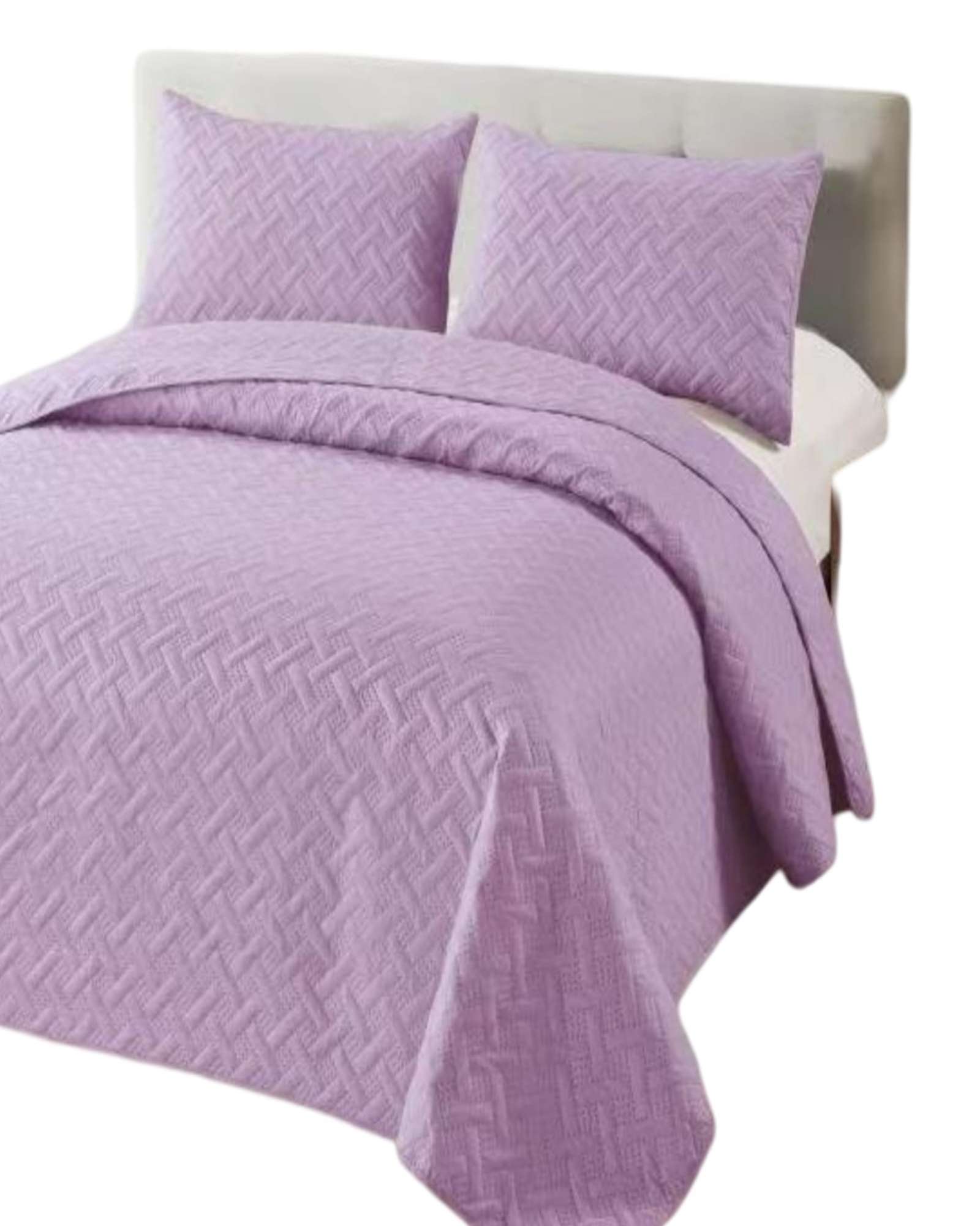CUBRECAMA COLCHAS QUILT DE VERANO KING LILA - 3