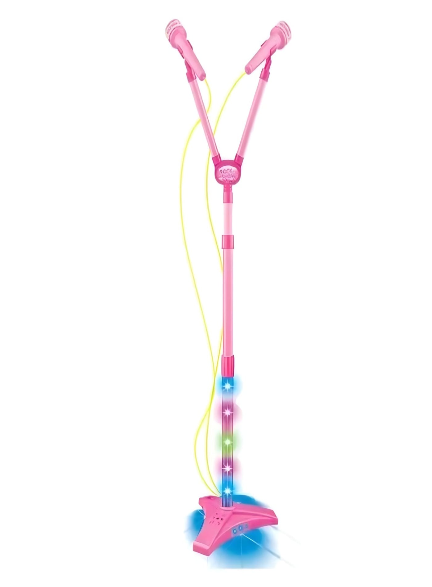 JUGUETE MICRÓFONO KARAOKE PEDESTAL LUCES MP3 27N2 - 1