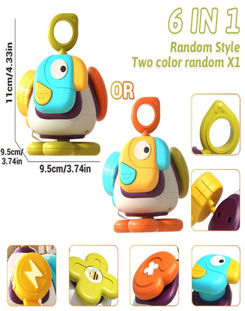 JUGUETE DIDÁCTICO MULTICOLOR PAJARITO 28N8 - 4