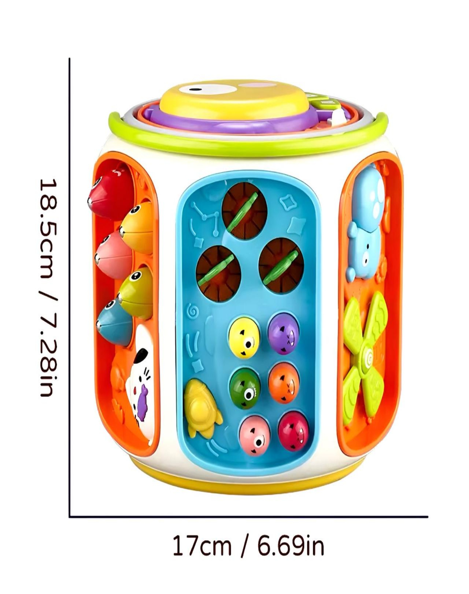 JUGUETE DIDÁCTICO MULTICOLOR CUBO 9 EN 1 PARA BEBÉS 28N9 - 2