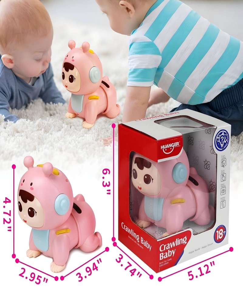 JUGUETE DIDÁCTICO MULTICOLOR BEBÉ GATEADOR ROSA HUANGER 28N6 - 5