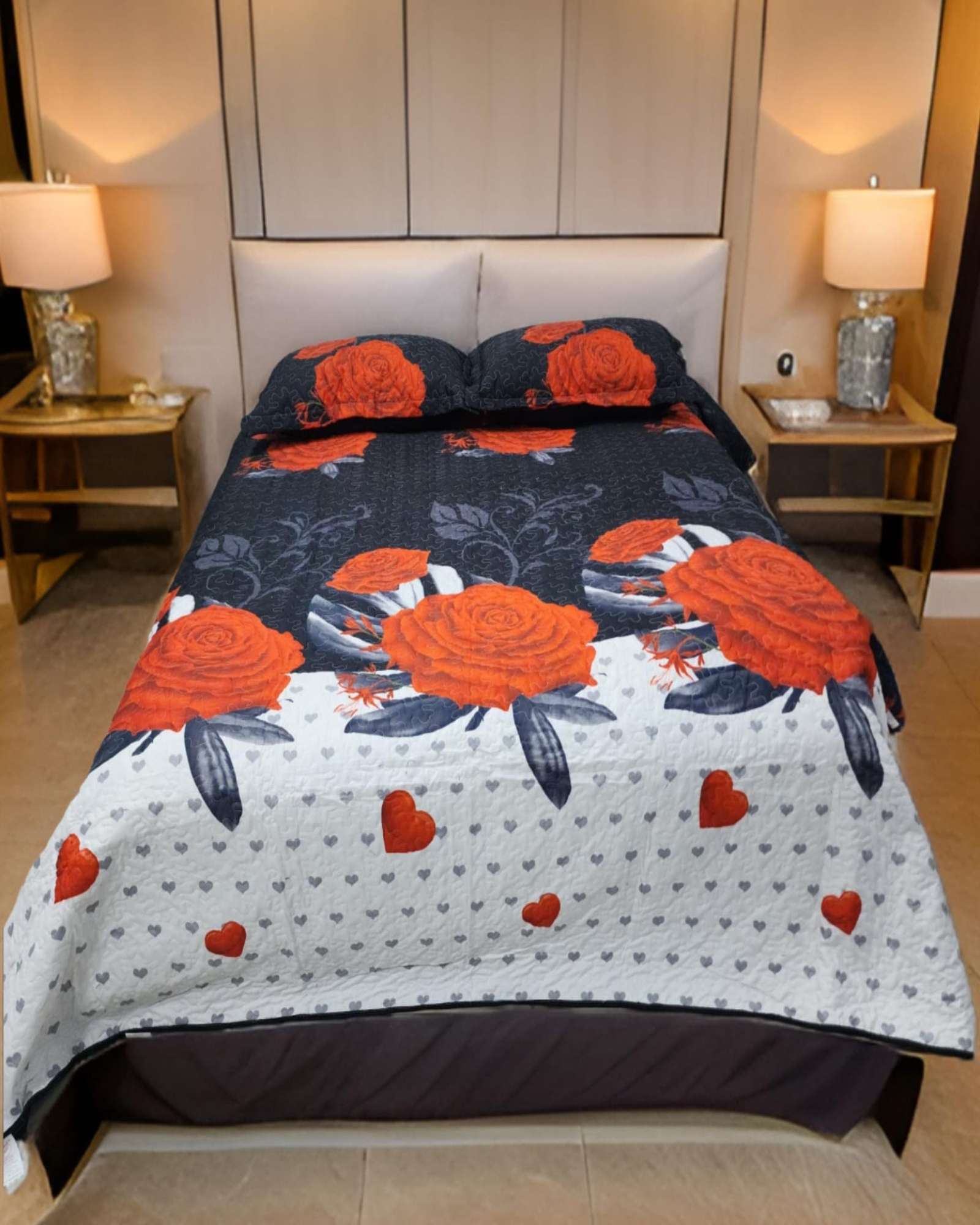 CUBRECAMA QUILT DE VERANO PLAZA Y MEDIA - 3