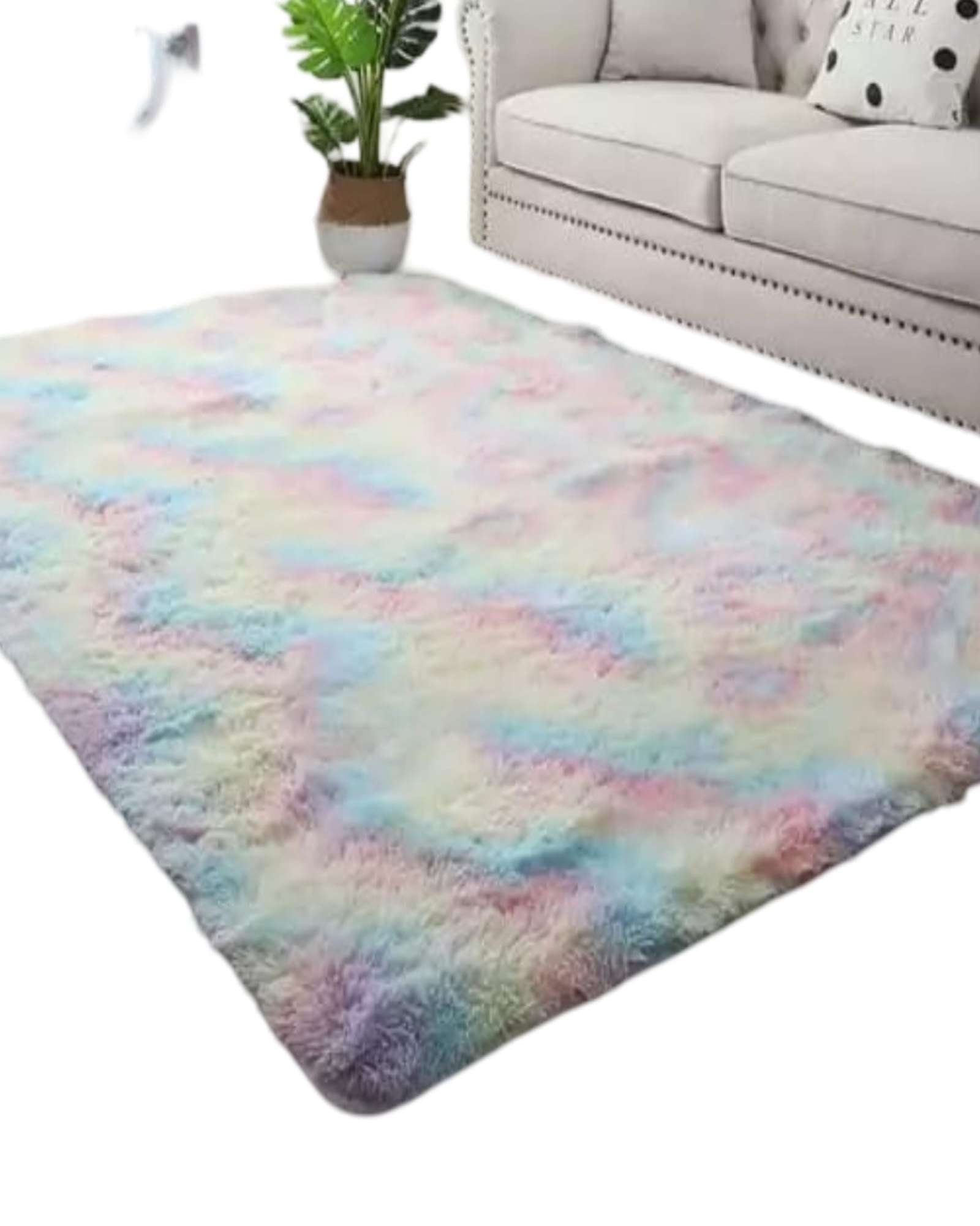 ALFOMBRA PELUDA 240X200 MULTICOLOR - 2