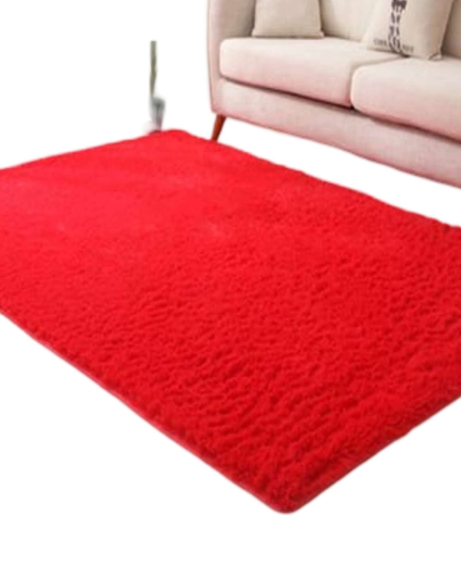 ALFOMBRA PELUDA 150X200 ROJO - 2