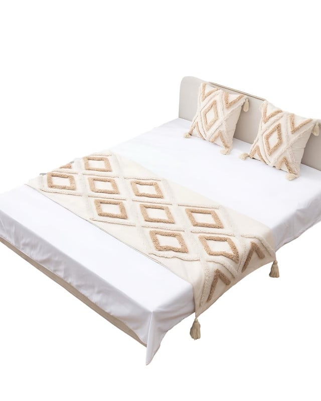 PIECERA DE CAMA DECORATIVA MODELO BOHO - 3
