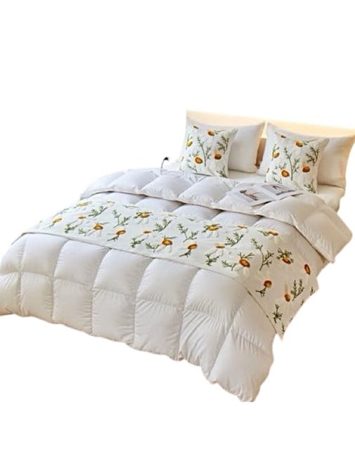 JUEGO DE PIECERA DE CAMA CON 2 FUNDAS MODELO BORDADO3 - 2