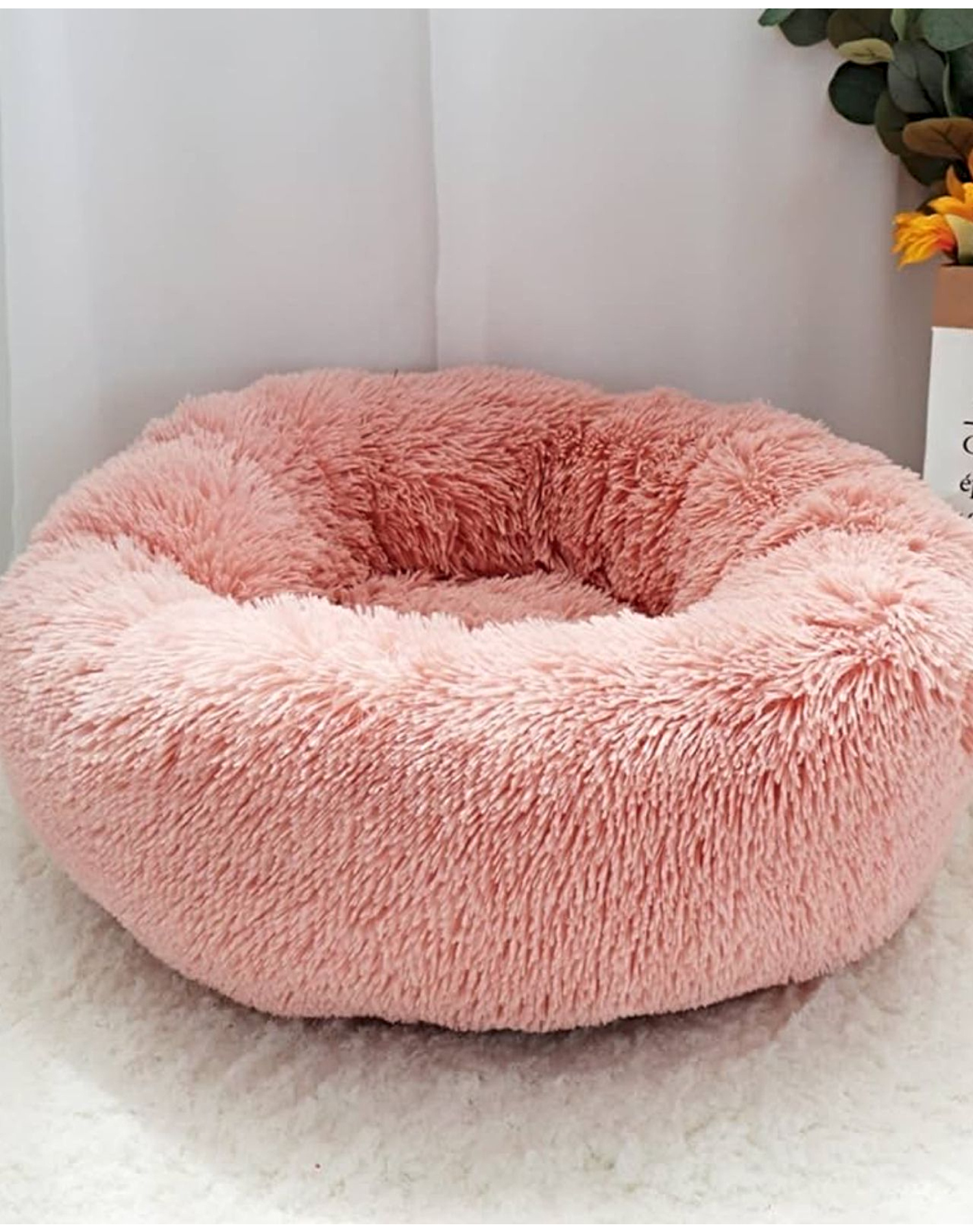 CAMA COJIN CHIPORRO REDONDO 60CM ROSA - 3
