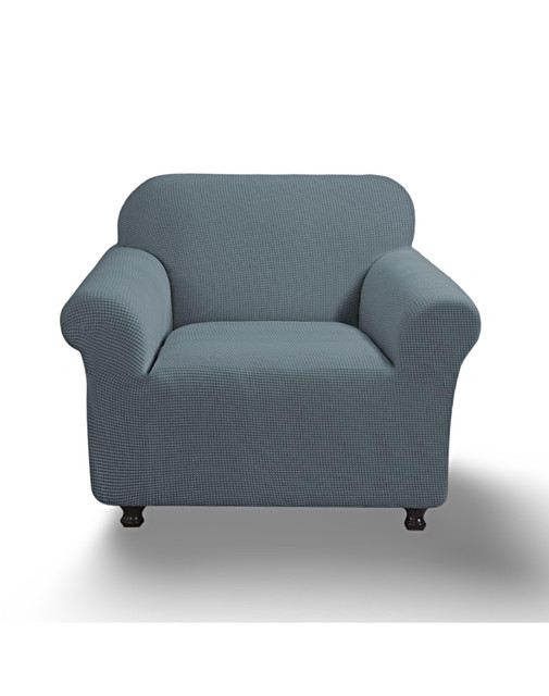 FUNDA PARA SOFA CUADRILLE DE 2 CUERPO GRIS - 1