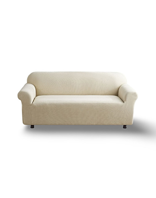FUNDA PARA SOFA CUADRILLE DE 3 CUERPO BEIGE - 1