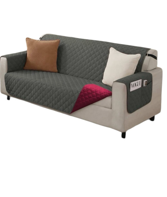 JUEGO DE 3 -1 -1 FUNDA SOFÁ SILLÓN SOBREPONER BICOLOR - 3