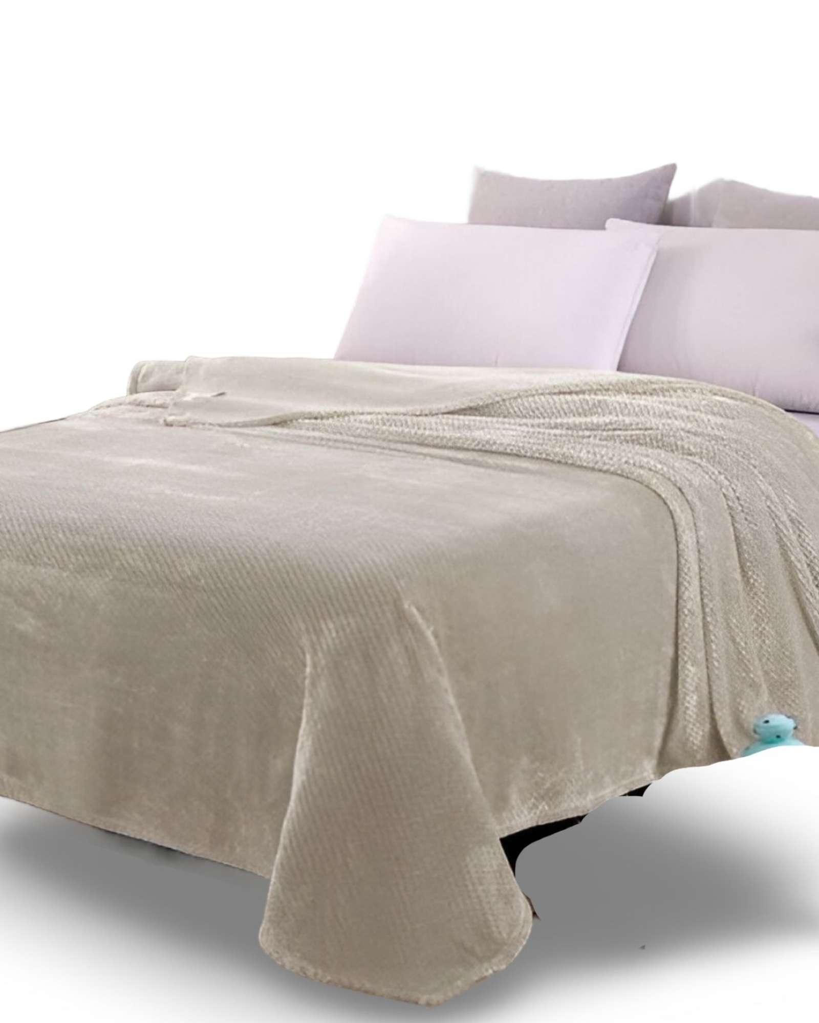 MANTAS PLUHS BEIGE PLAZA Y MEDIA R1 - 1