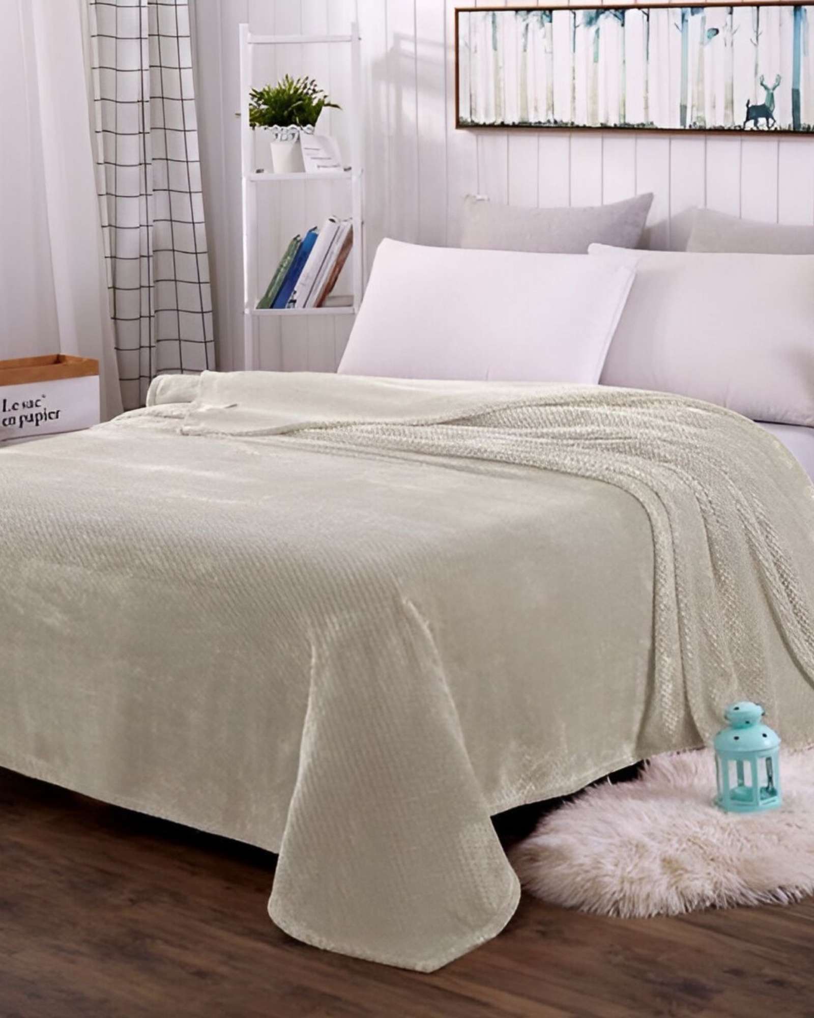 MANTAS PLUHS BEIGE PLAZA Y MEDIA R1 - 3