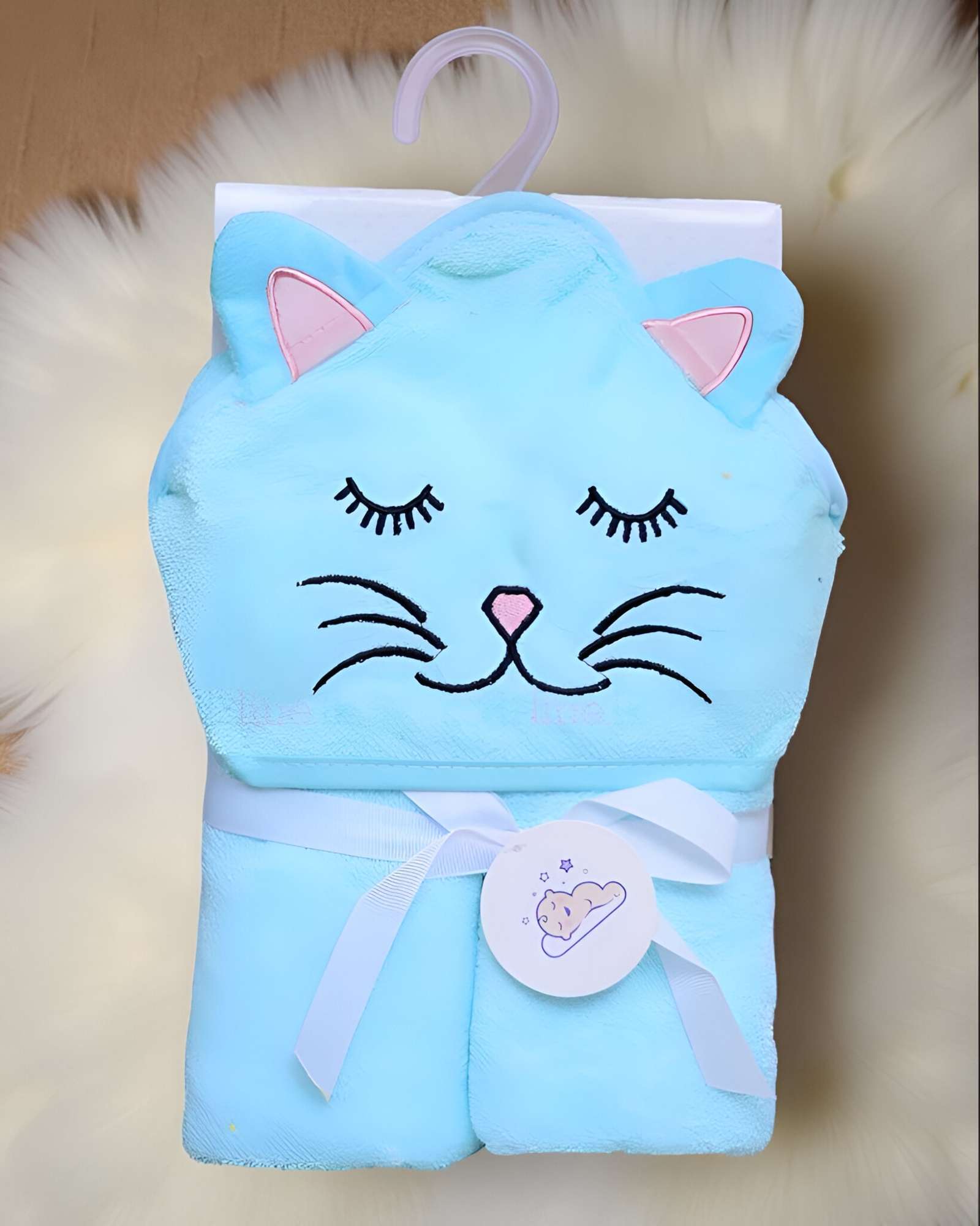 TOALLAS DE BAÑO CON CAPUCHA PARA BEBÉ NIÑA 3 - 4