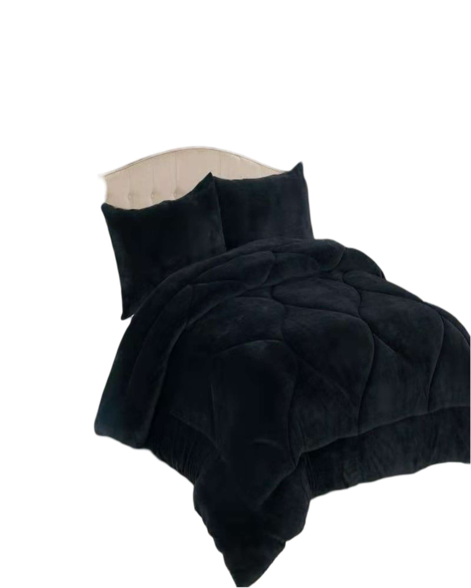 PLUMON DE INVIERNO PLAZA Y MEDIA NEGRO - 1