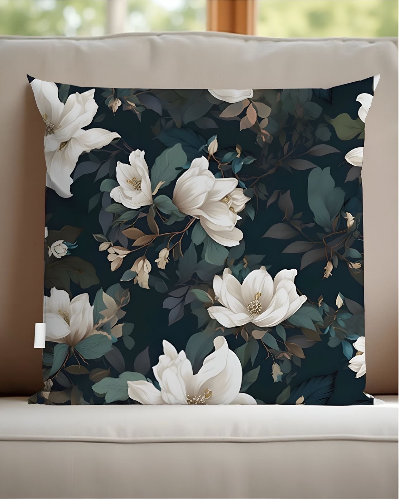 FUNDAS DE COJINES PACK DE 4 DISEÑO DE FLOR - 1