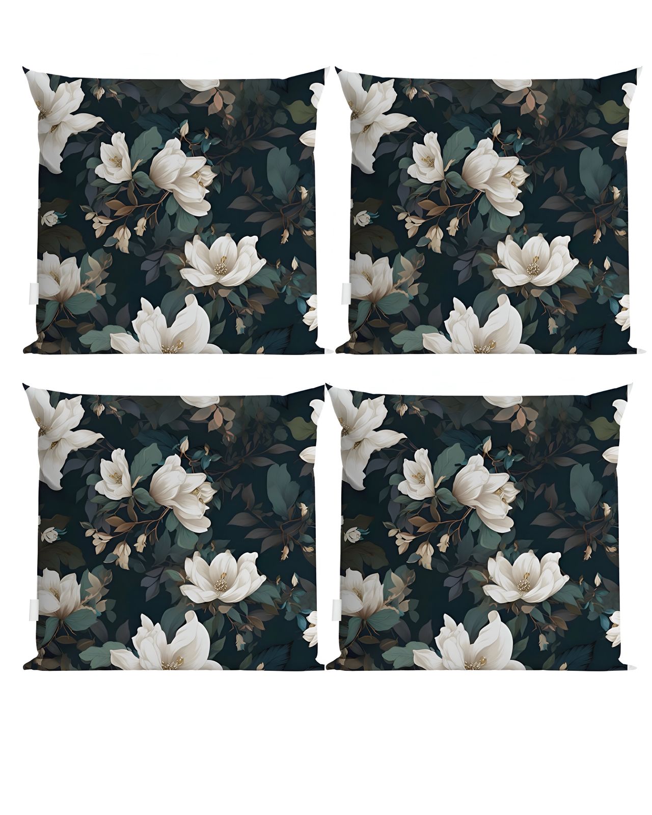 FUNDAS DE COJINES PACK DE 4 DISEÑO DE FLOR - 3