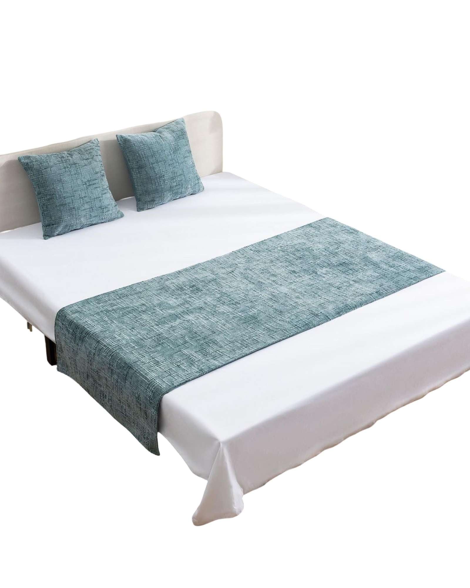 PIECERA SIN FUNDAS MODELO CHENILLE TURQUESA - 1
