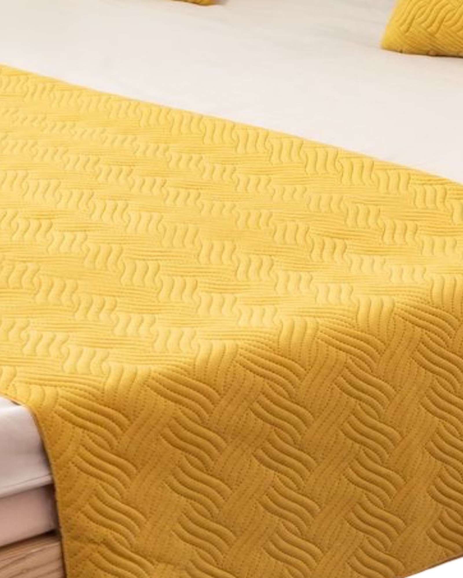 PIECERA SIN FUNDAS ELEGANTE EN COLOR AMARILLO - 2