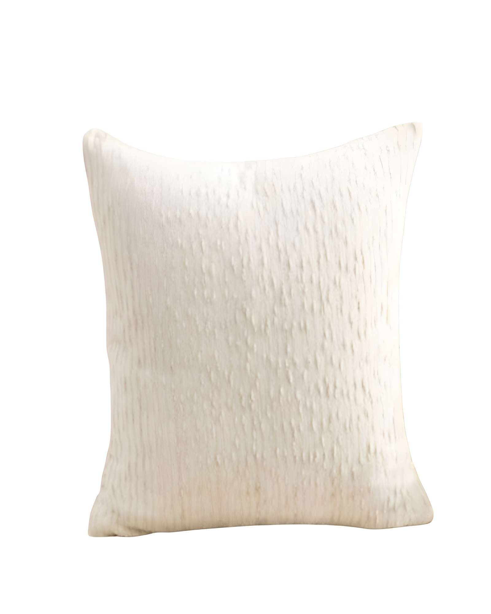 PACK DE 2 FUNDAS DE COJIN CHENILLE LINEA EN COLOR BLANCO - 1