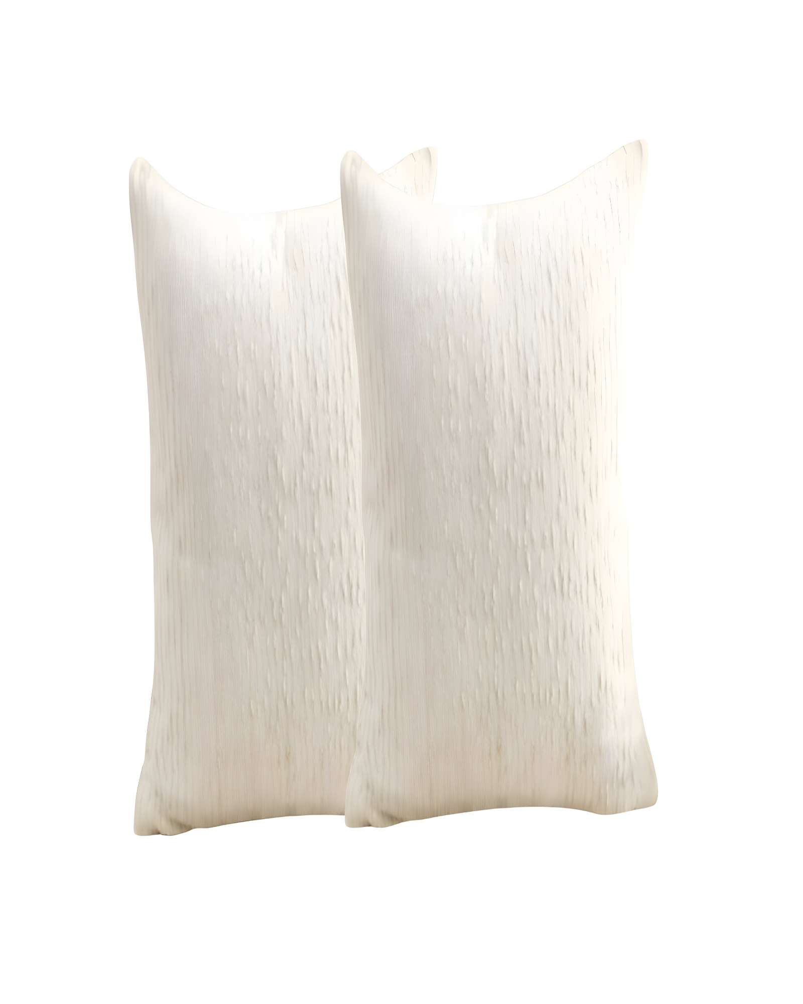 PACK DE 2 FUNDAS DE COJIN CHENILLE LINEA EN COLOR BLANCO - 2