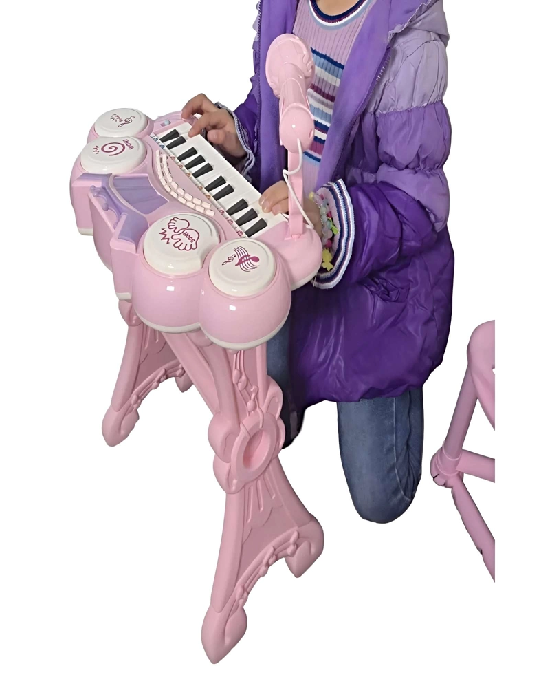 PIANO TECLADO MUSICAL PARA NIÑOS ROSADO - 1
