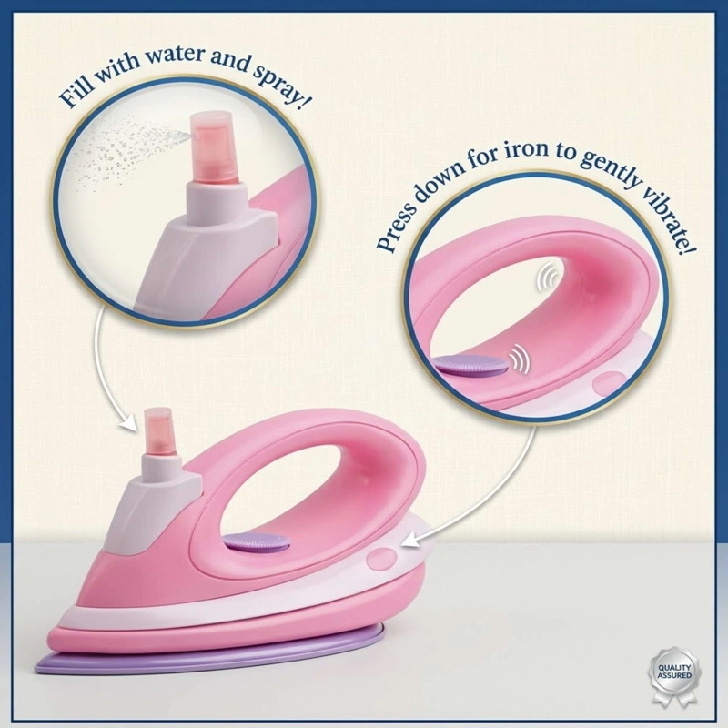 JUGUETE PLANCHA DE ROPA CON LUZ Y SONIDO PARA NIÑAS - 2