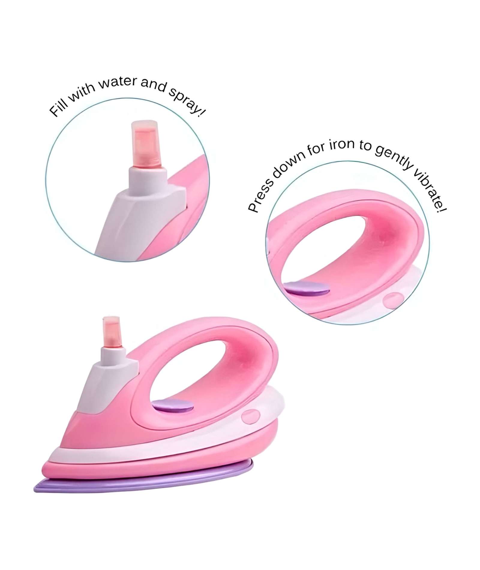 JUGUETE PLANCHA DE ROPA CON LUZ Y SONIDO PARA NIÑAS - 2