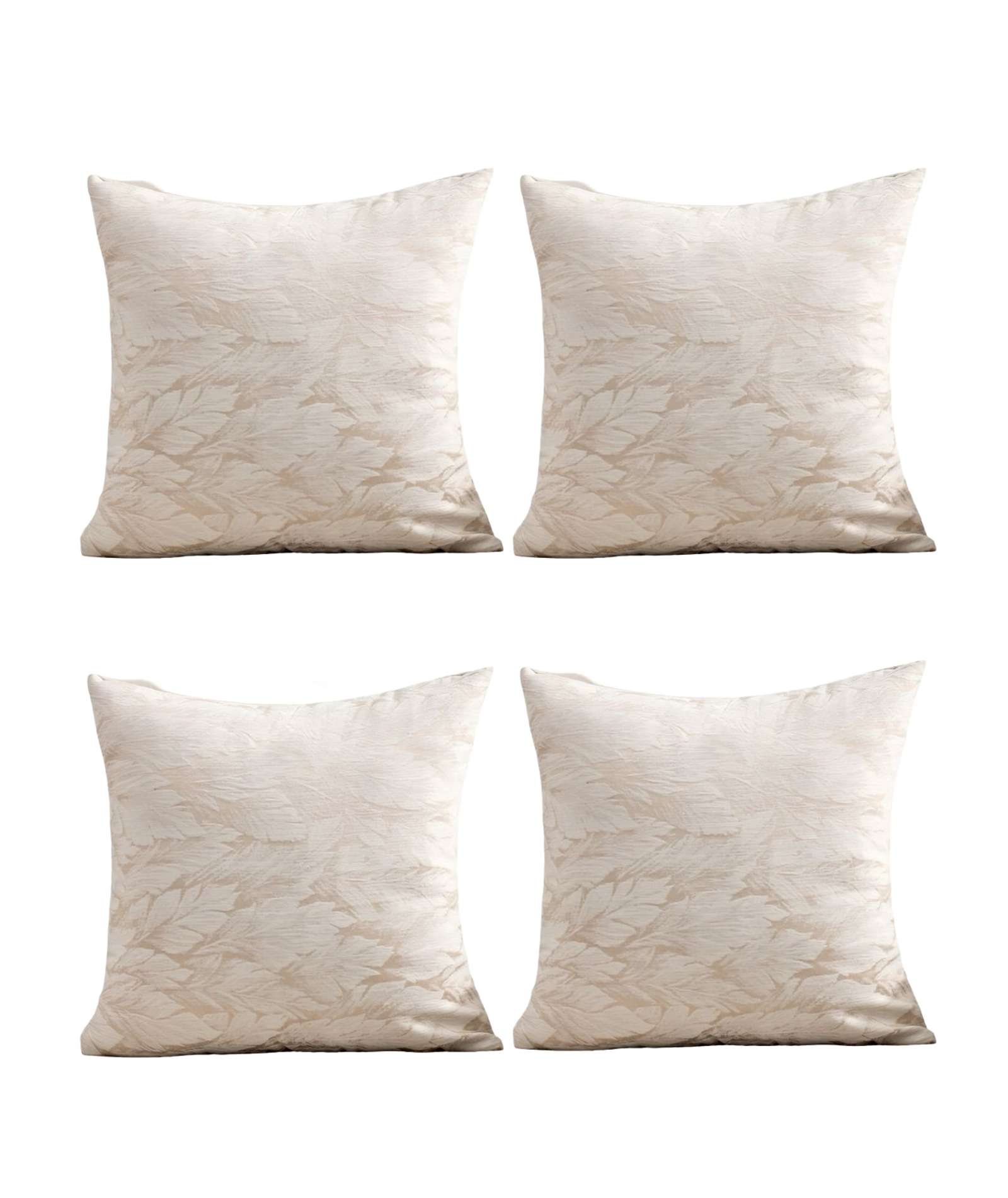 PACK DE 4 FUNDAS DE COJINES DISEÑO HOJA 45CM X 45 CM C5 - 1