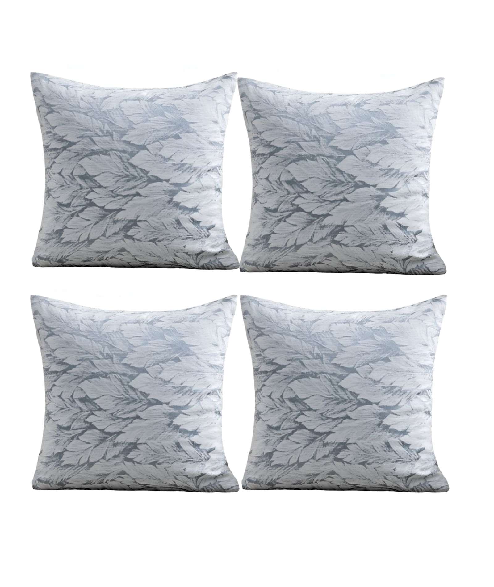PACK DE 4 FUNDAS DE COJINES DISEÑO HOJA 45CM X 45 CM C1 - 1