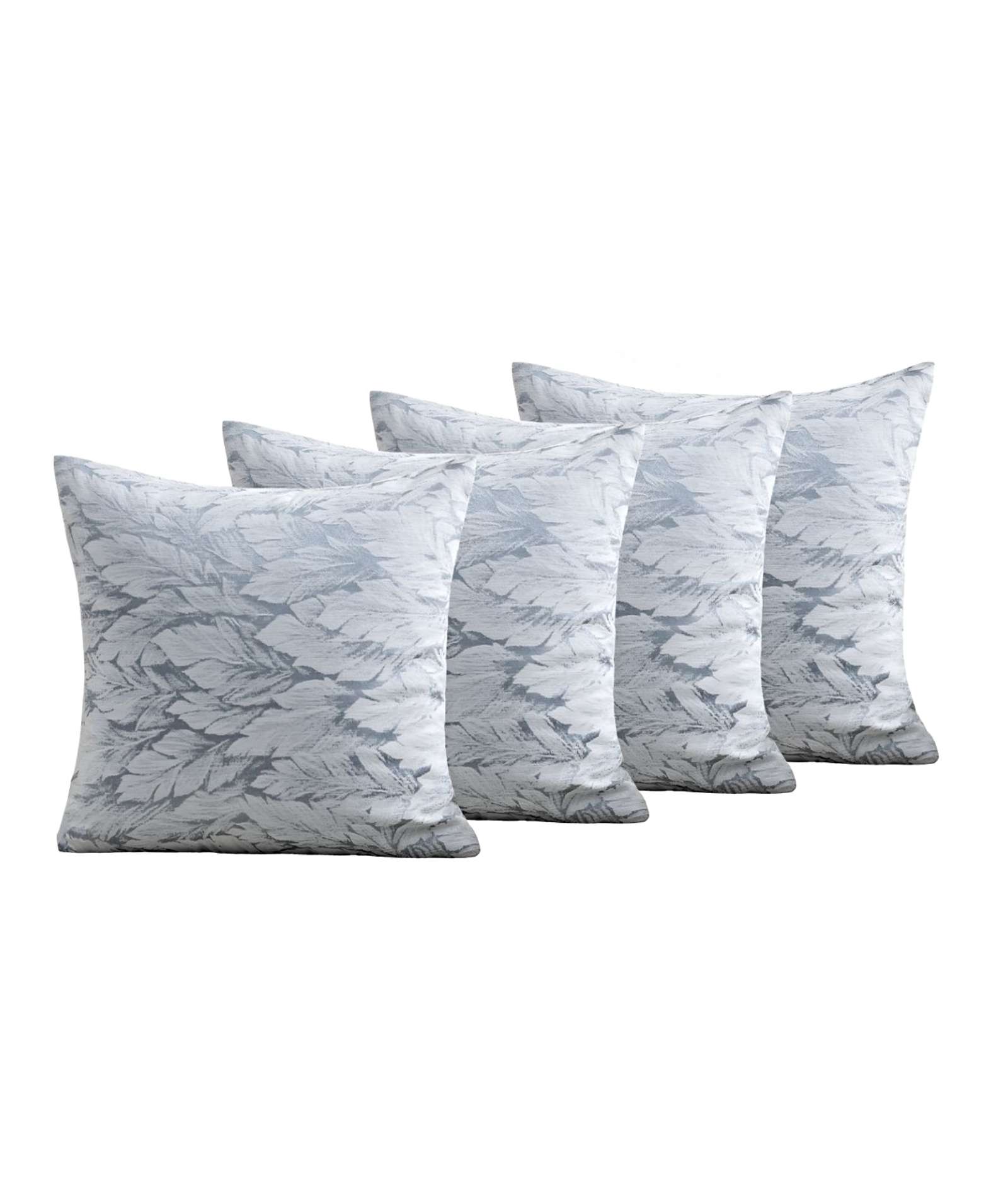 PACK DE 4 FUNDAS DE COJINES DISEÑO HOJA 45CM X 45 CM C1 - 2
