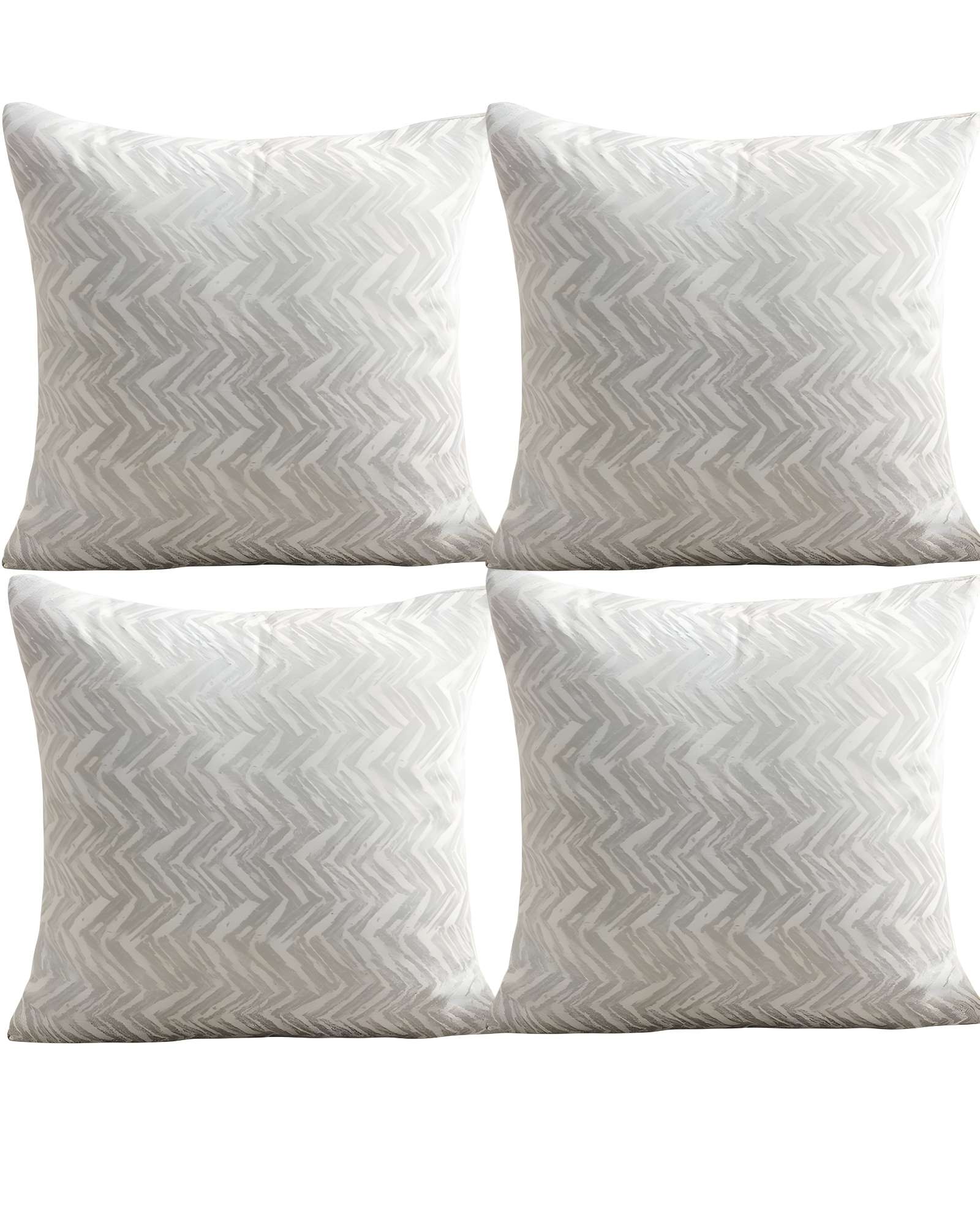 PACK DE 4 FUNDAS DE COJINES DISEÑO MAILLARD 45CM X 45 CM BLANCO - 1