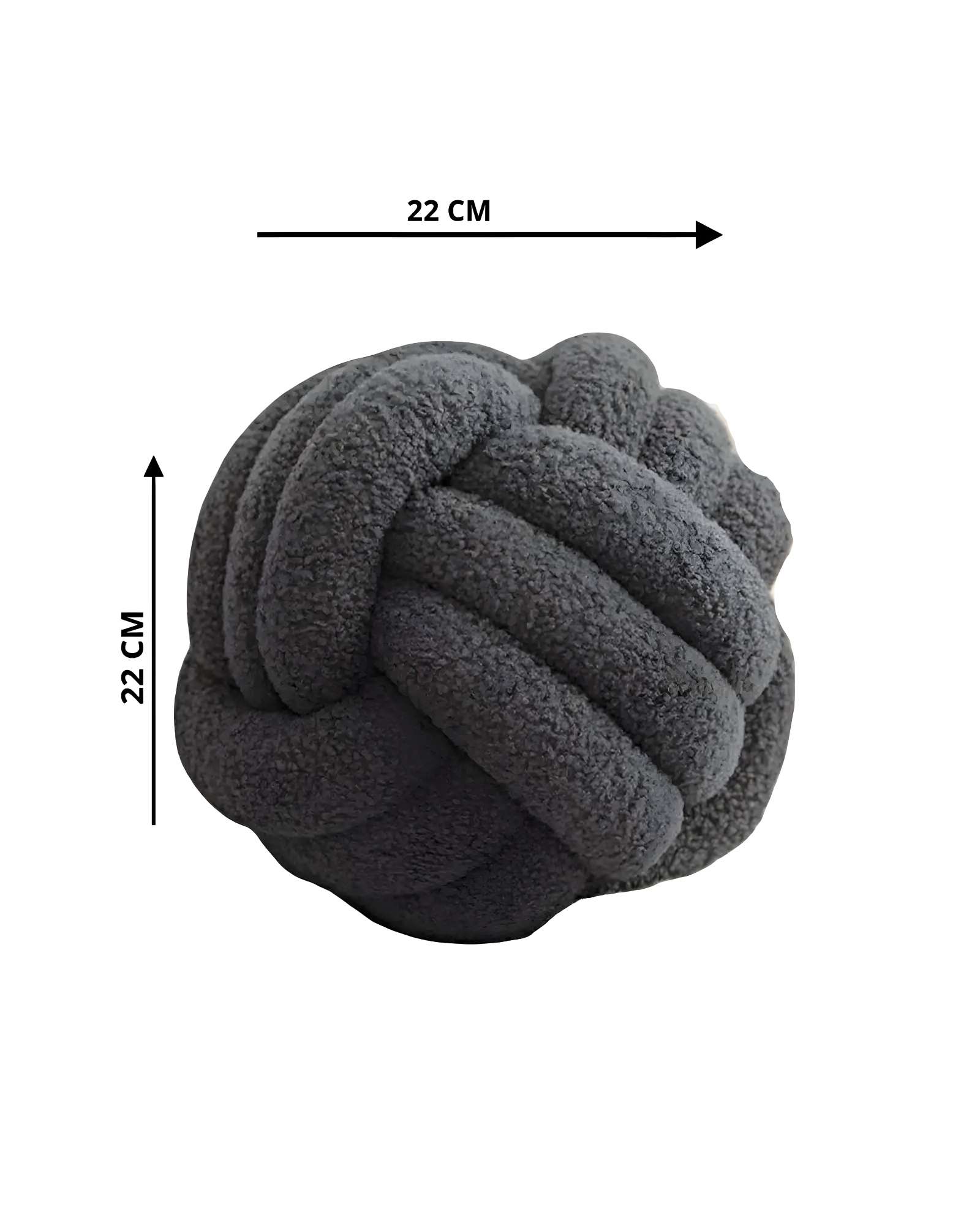 NUDO COJIN GRIS 22 CM - 2