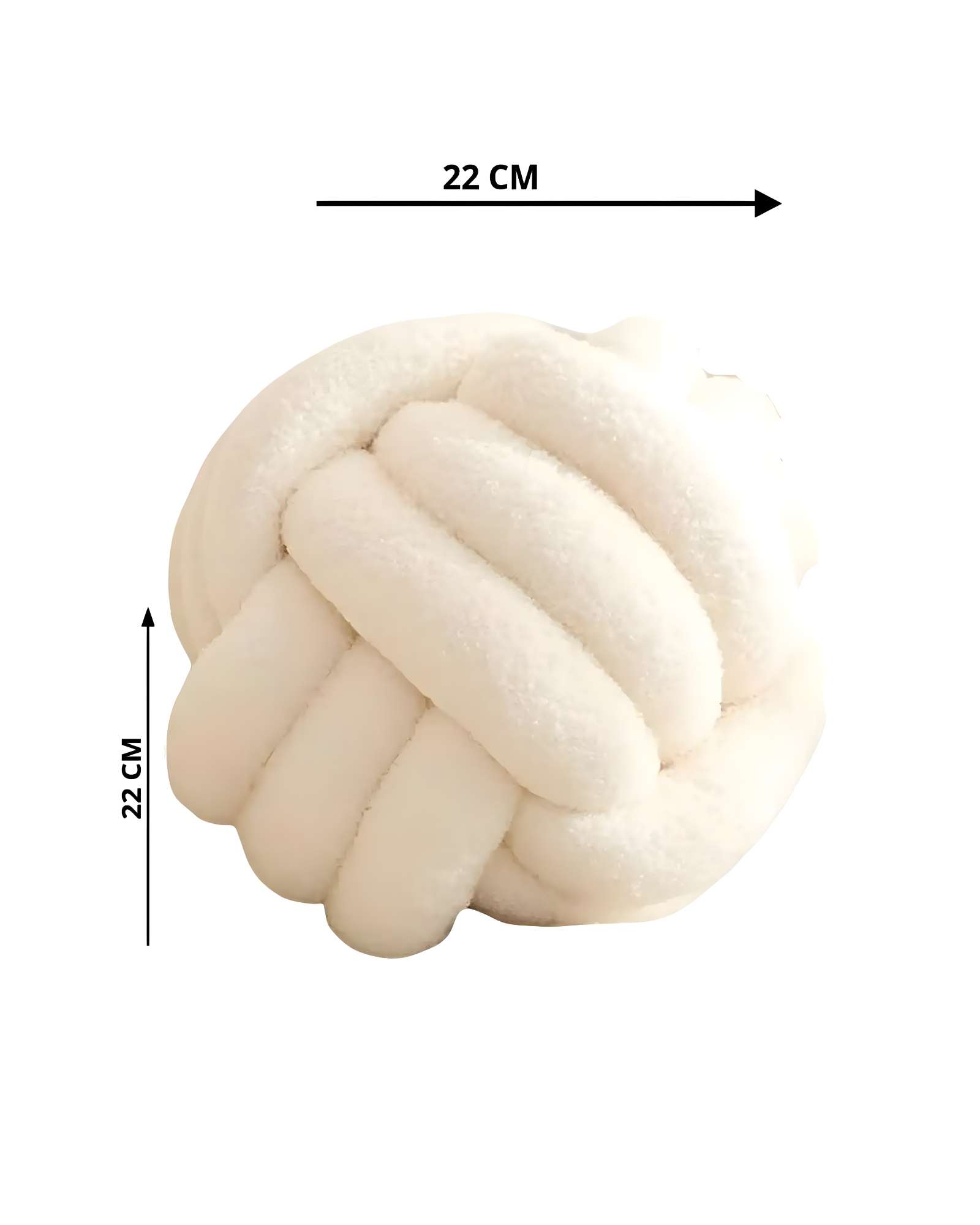 NUDO COJIN BLANCO 22 CM - 2