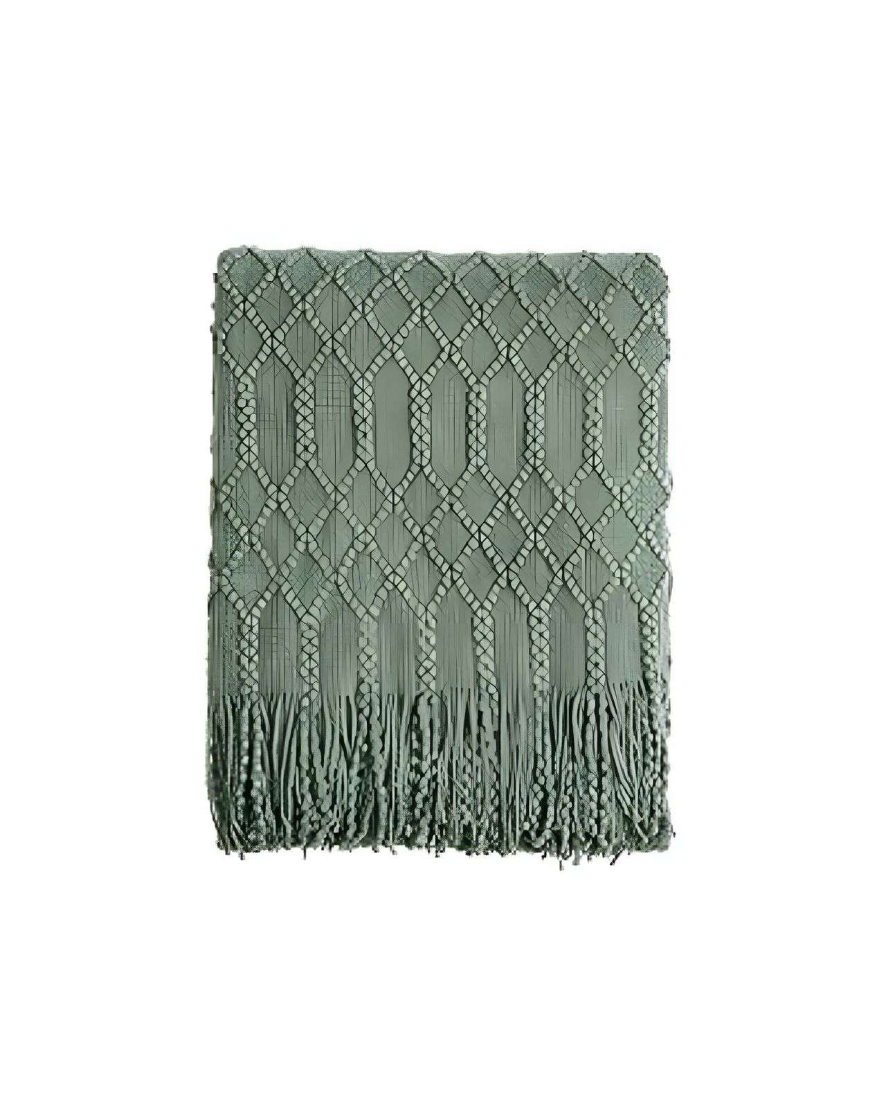 MANTA MULTIUSOS CON FLECOS 127X152 CM VERDE - 3