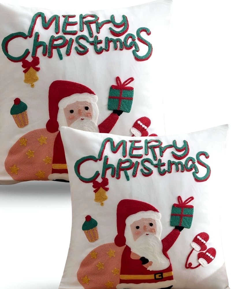 SET DE 2 FUNDAS DE COJIN PARA NAVIDAD K9 - 1