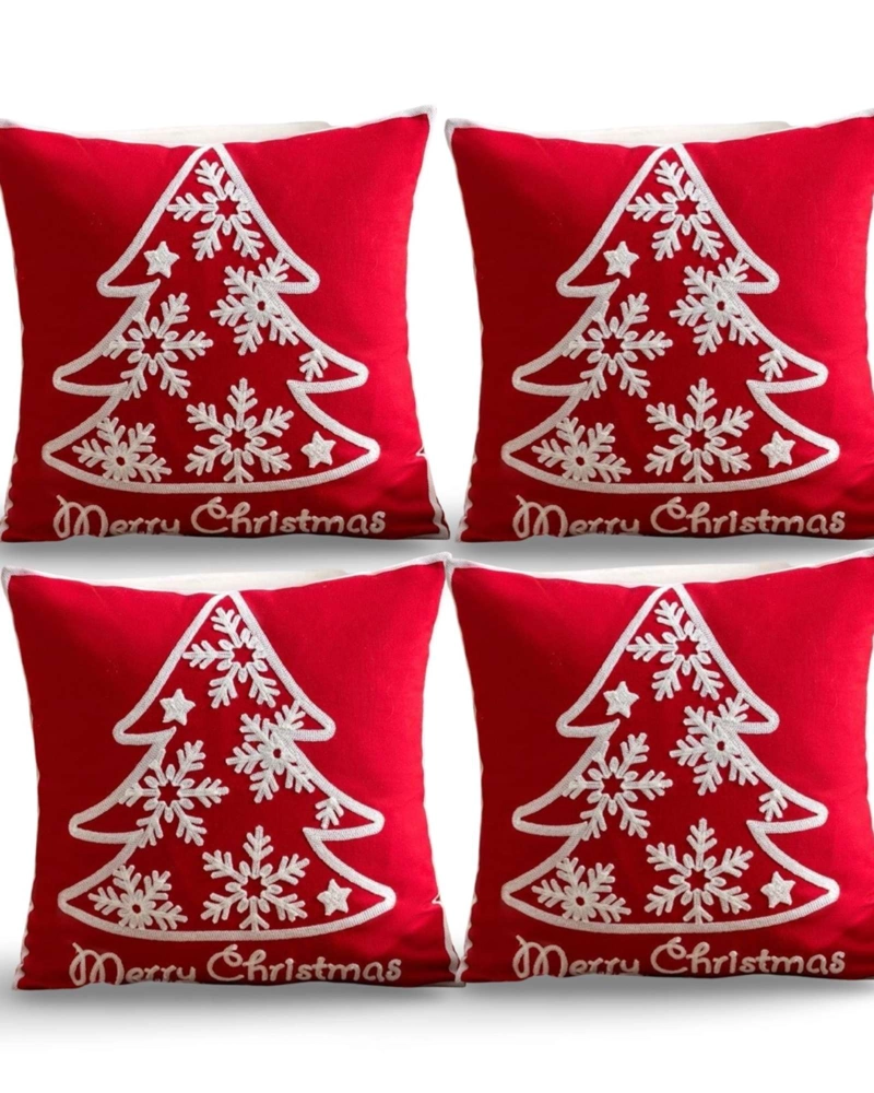 SET DE 4 FUNDAS DE COJIN PARA NAVIDAD K11 - 1