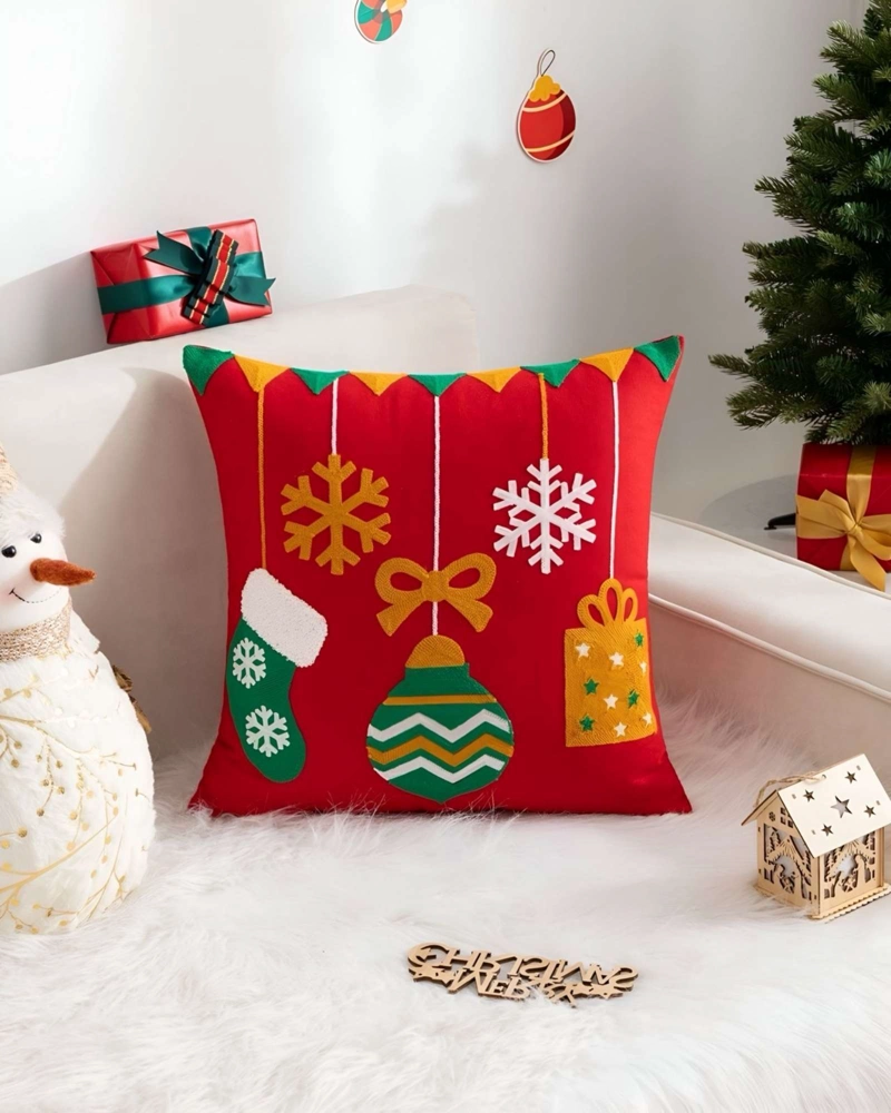 SET DE 2 FUNDAS DE COJIN PARA NAVIDAD K3 - 4