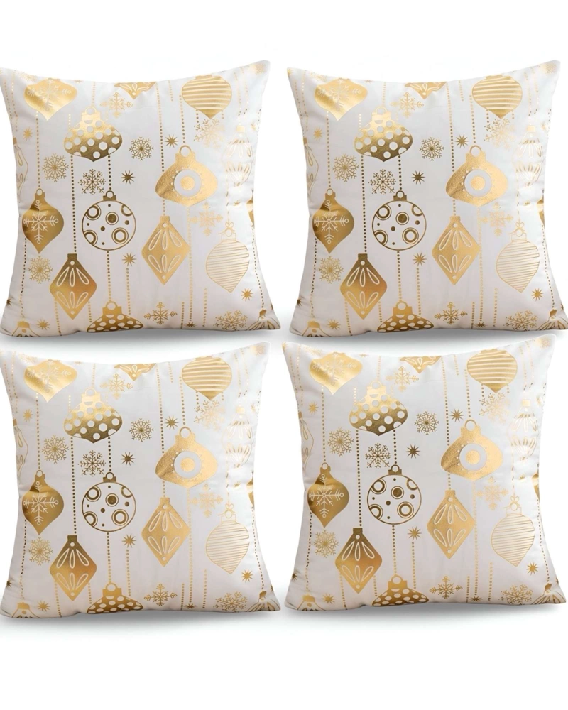 SET DE 4 FUNDAS DE COJIN PARA NAVIDAD M7 - 1