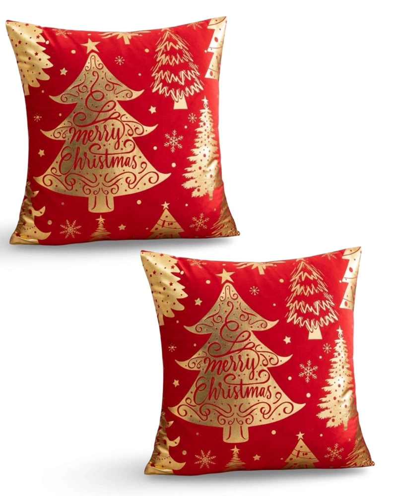 SET DE 2 FUNDAS DE COJIN PARA NAVIDAD M1 - 1