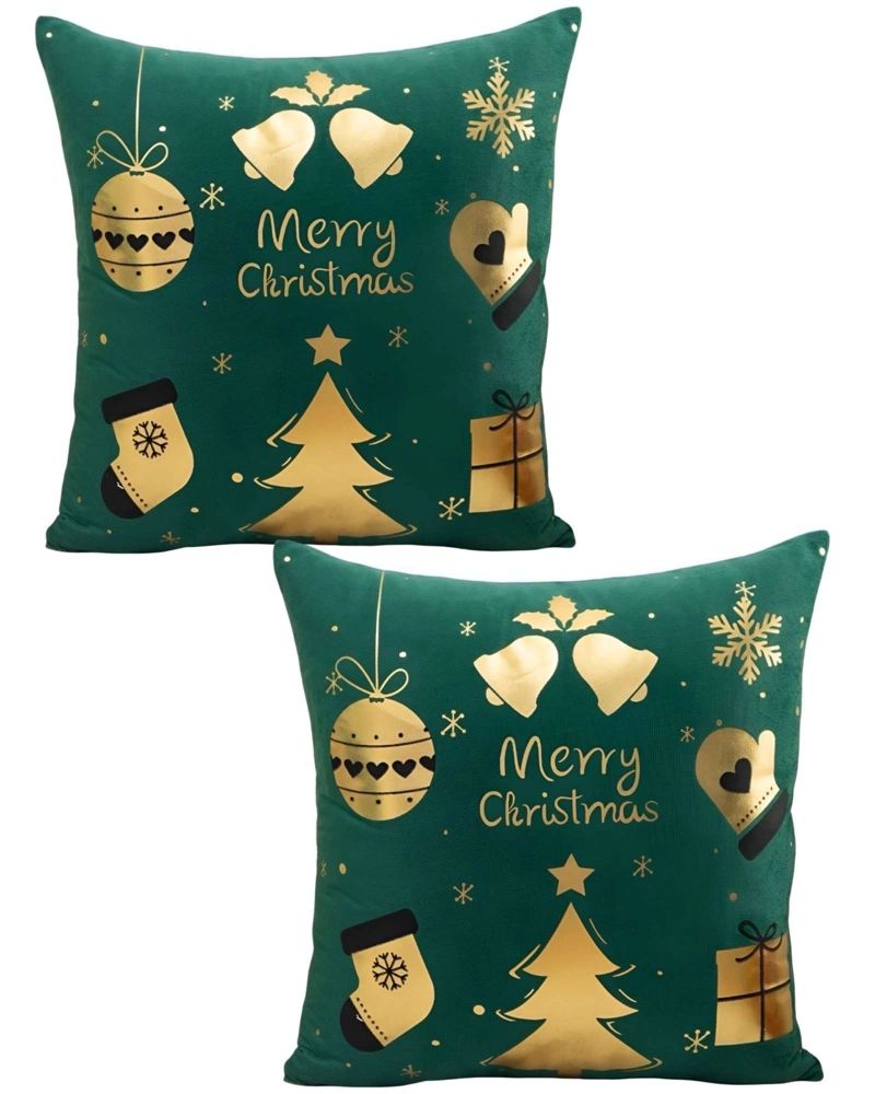 SET DE 2 FUNDAS DE COJIN PARA NAVIDAD M12 - 1
