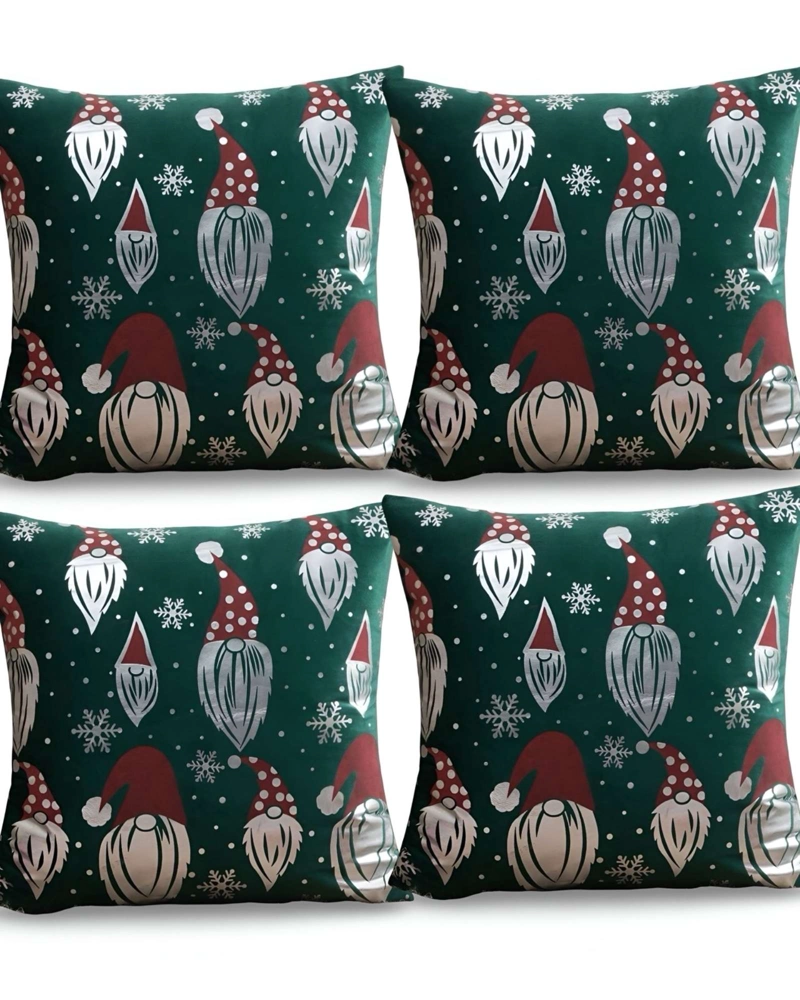 SET DE 4 FUNDAS DE COJIN PARA NAVIDAD M8 - 1