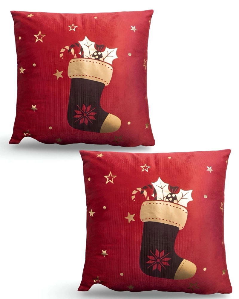 SET DE 2 FUNDAS DE COJIN PARA NAVIDAD M5 - 1