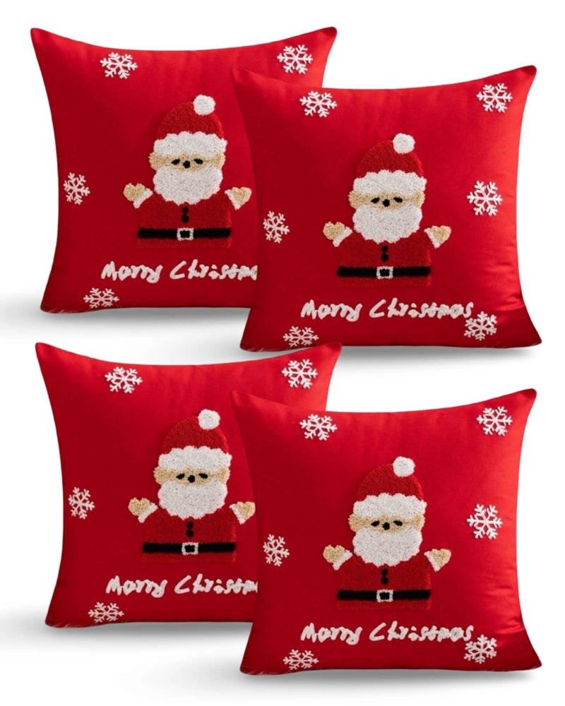 SET DE 4 FUNDAS DE COJIN PARA NAVIDAD K10 - 2