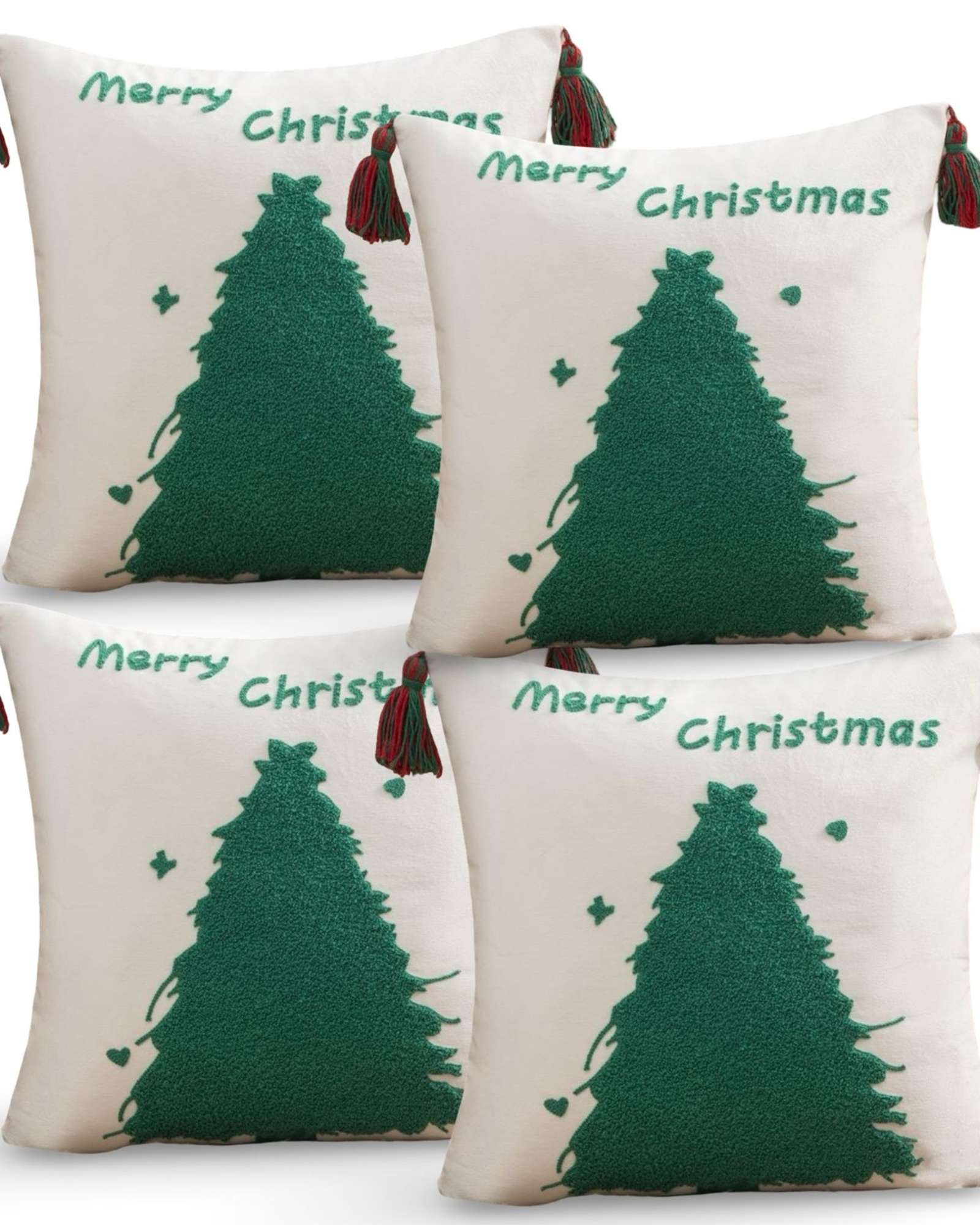 SET DE 4 FUNDAS DE COJIN PARA NAVIDAD A1 - 1