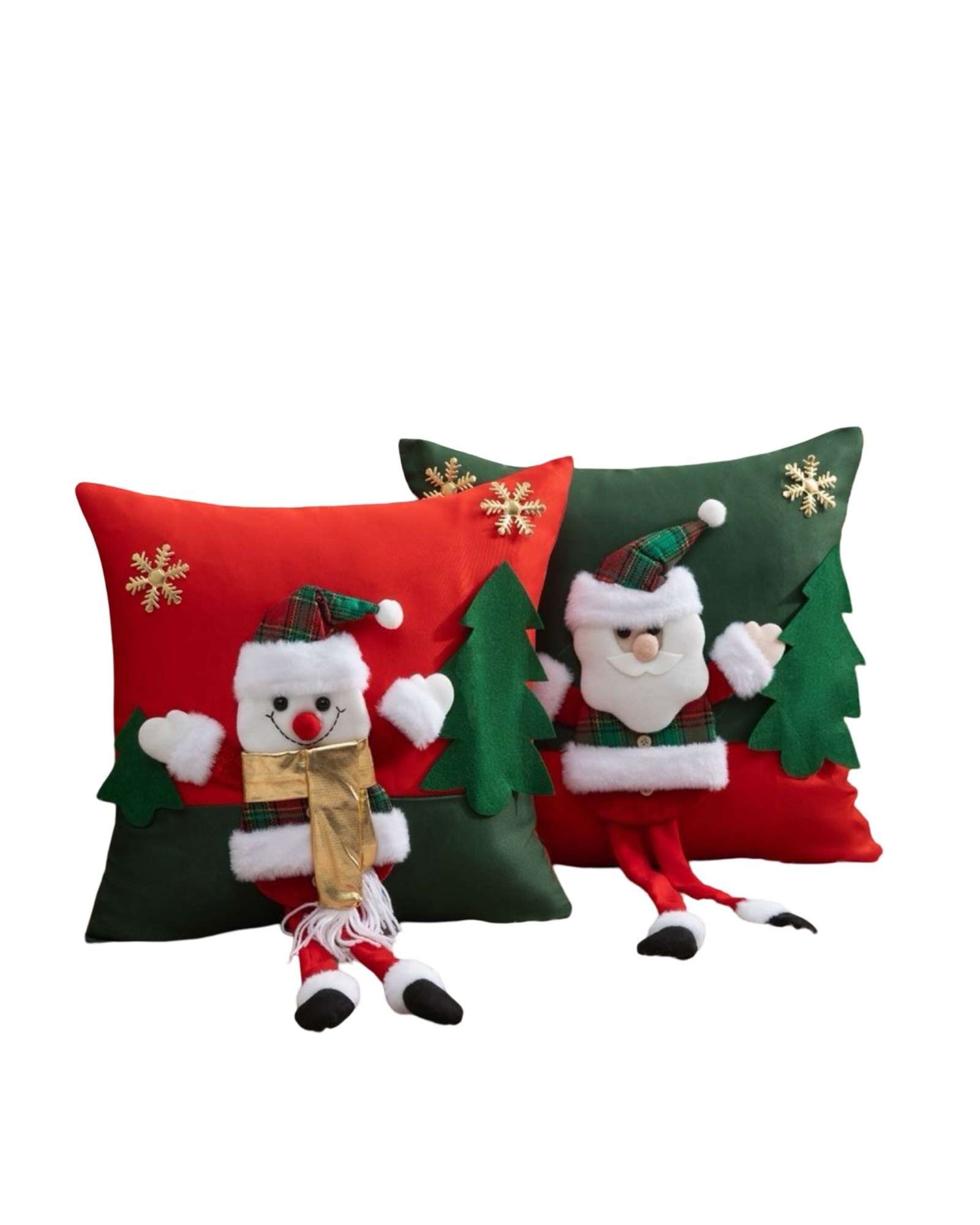 SET DE 2 FUNDAS DE COJIN PARA NAVIDAD 3D   B14 - 1