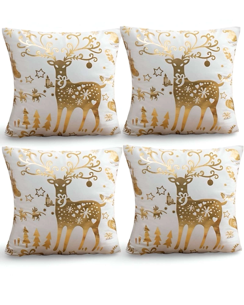 SET DE 4 FUNDAS DE COJIN PARA NAVIDAD M4 - 1