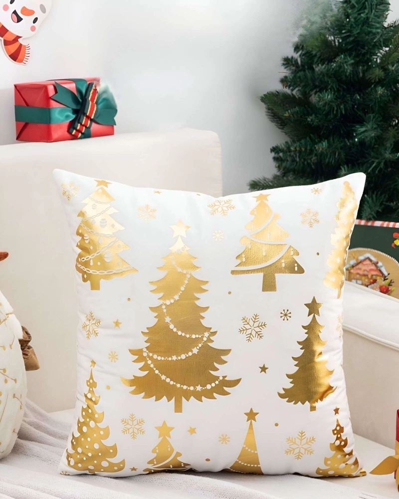 SET DE 4 FUNDAS DE COJIN PARA NAVIDAD M12 - 4